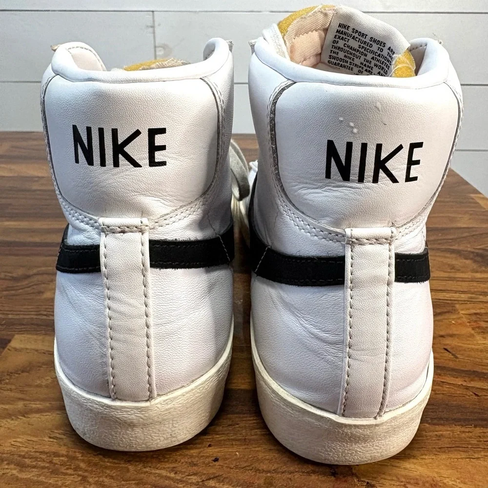 Nike Blazer Mid 77 Vintage White Black BQ6806-100 Men’s Size 8